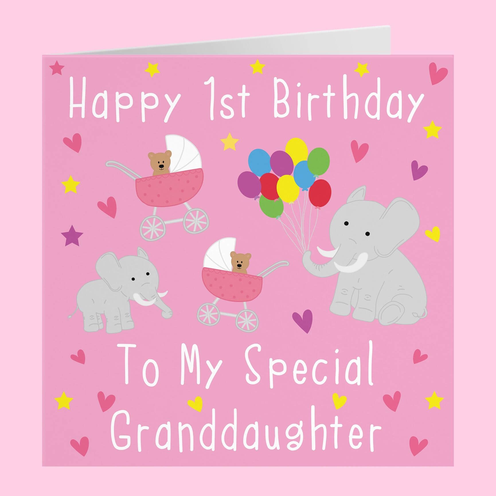 Dear Granddaughter On Your 1st Birthday.....Birthday Greetings Card 