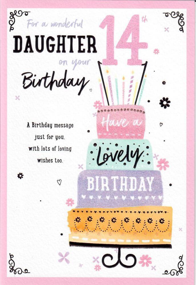 227+ Happy 14th Birthday Daughter Wishes | 90LoveHome.com