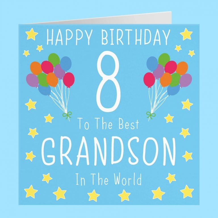 41+ Happy 8th Birthday Grandson Wishes | 90LoveHome.com
