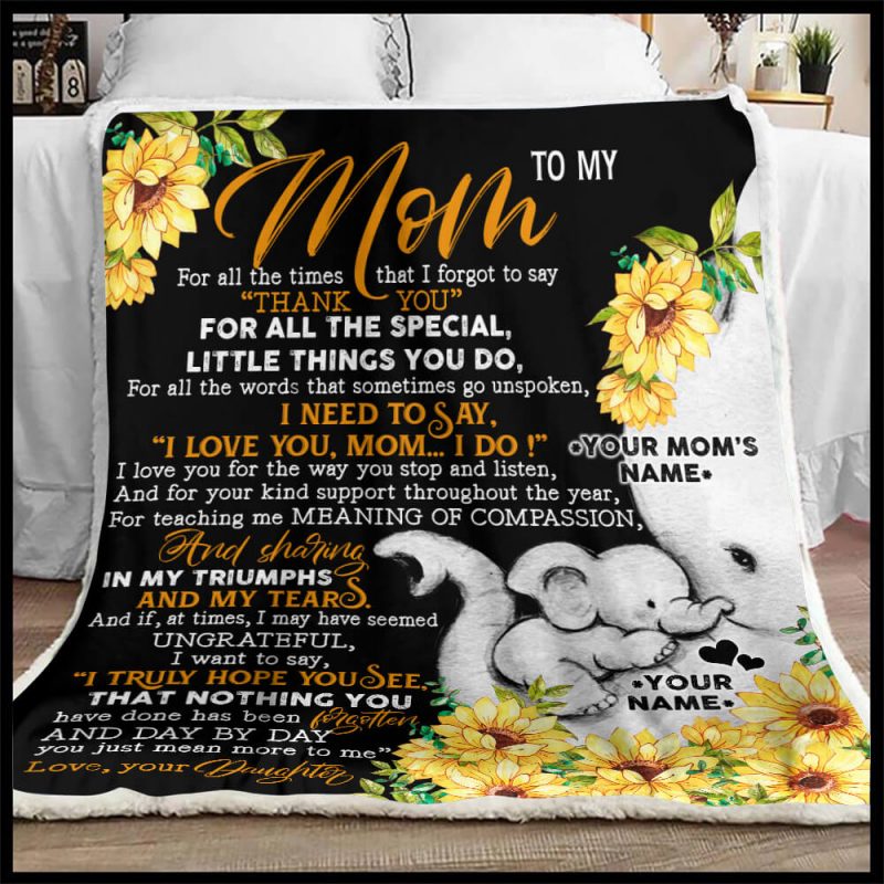 Personalized Blanket For Mom